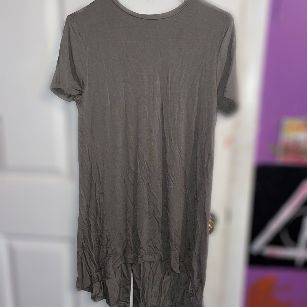 Army Green T-shirt Dress
